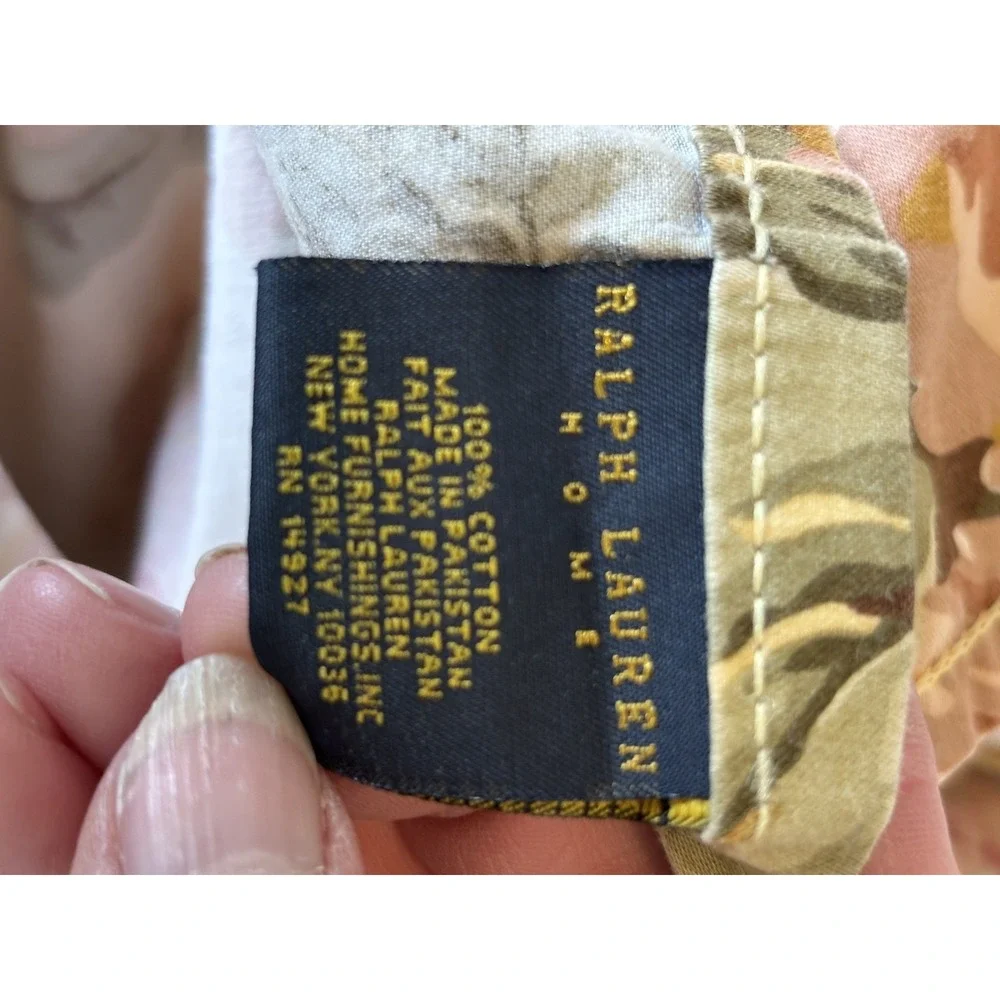 Vtg.  Ralph Lauren Sussex Gardens Full/Queen Comforter 2 Sheets 7 Pillowcase Lot